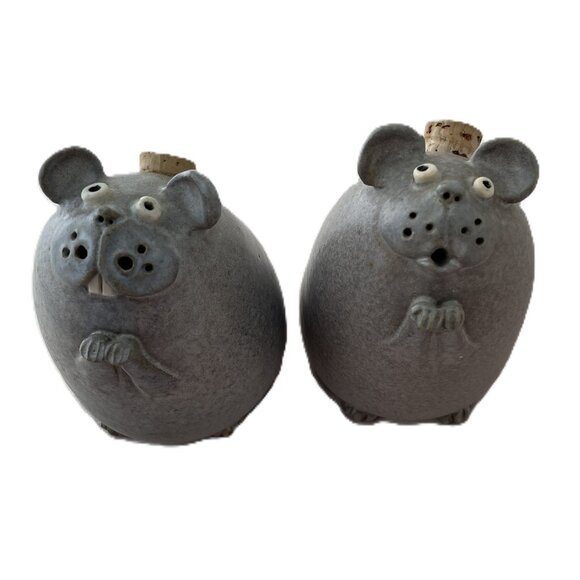 Ceramic Mouse Salt and Pepper Shakers 1996 - Picture 1 of 4